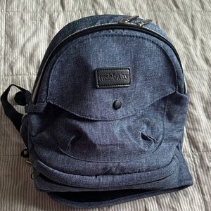 Tushbaby hip carrier Denim-Texture Navy new without tags